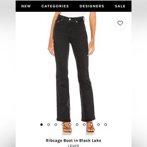 Levi’s Premium Ribcage Bootcut Black Lake 36934 0003 Revolve